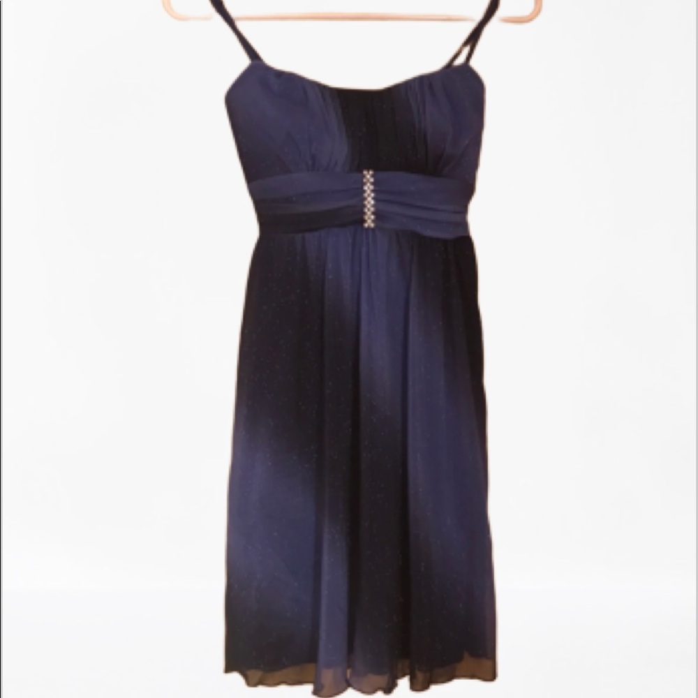 Ruby Rox Sparkle Party Dress Blue size Small